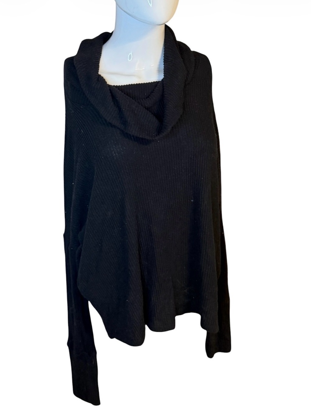 Lucky Brand Black Cowl Neck Sweater